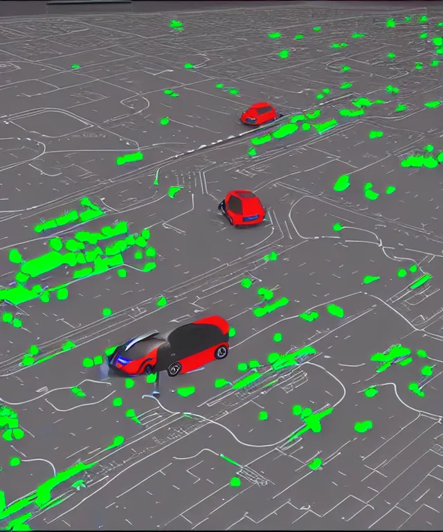 Prompt: autonomous driving car segmentation map machine learning