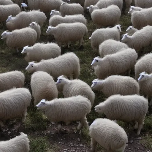 Image similar to Photo of Stable Diffusion dreaming of electric sheeps