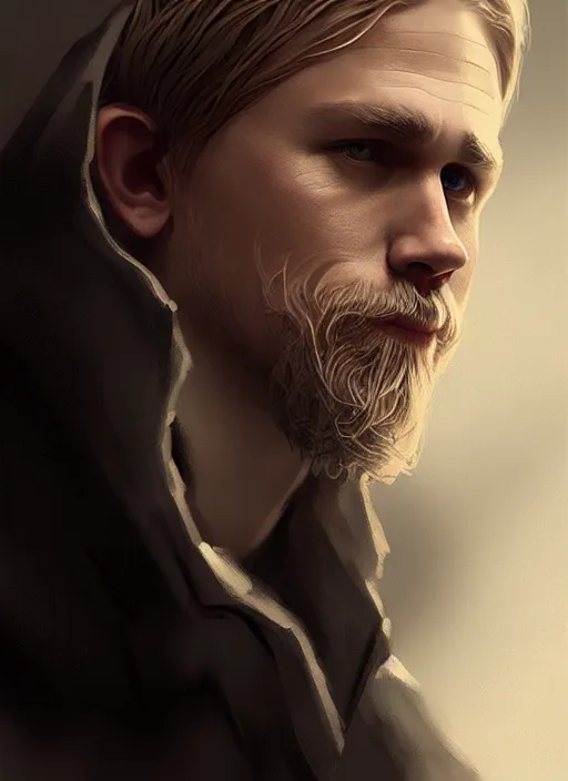 Prompt: portrait of charlie hunnam as a vampire, intricate, elegant, highly detailed, digital painting, artstation, concept art, smooth, sharp focus, illustration, art by wlop, mars ravelo and greg rutkowski