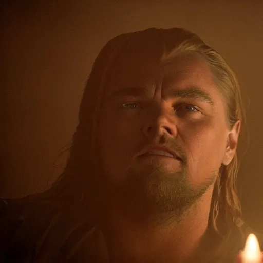 Prompt: stunning awe inspiring leonardo dicaprio as jesus christ, movie still 8 k hdr atmospheric lighting