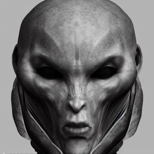 Prompt: portrait of an alien zarnaxian warrior, photorealistic digital art, trending on artstation, hdr, 8 k