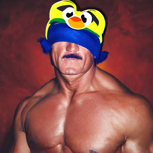Prompt: Hulk Hogan frog