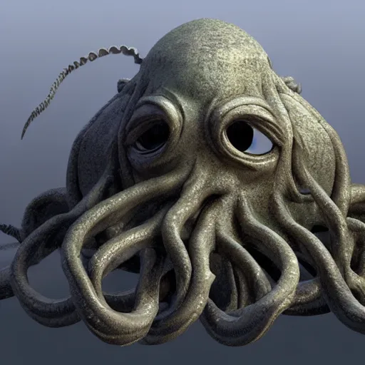 Prompt: 3d render of eye of Cthulhu 4k