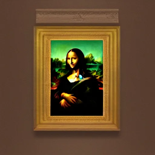 Image similar to Mona Lisa painting, smiling, anime style, digital, big eyes, uwu, weeb, japanese