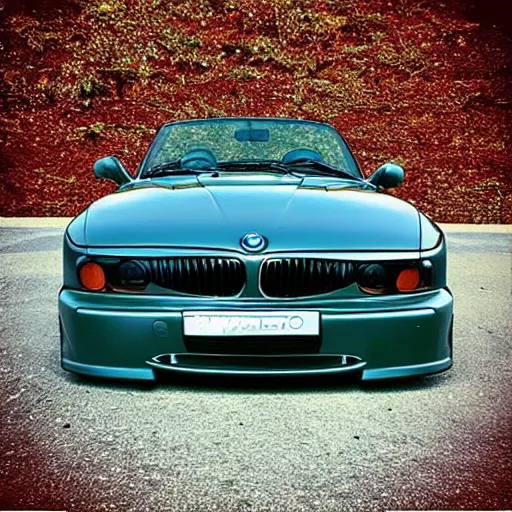 Prompt: “BMW Z3 painted by Michelangelo”