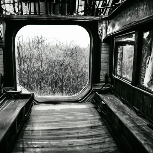Prompt: ghost train ride