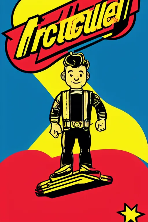 Image similar to fallout 7 6 retro futurist illustration art by butcher billy, sticker, colorful, illustration, highly detailed, simple, smooth and clean vector curves, no jagged lines, vector art, smooth andy warhol style