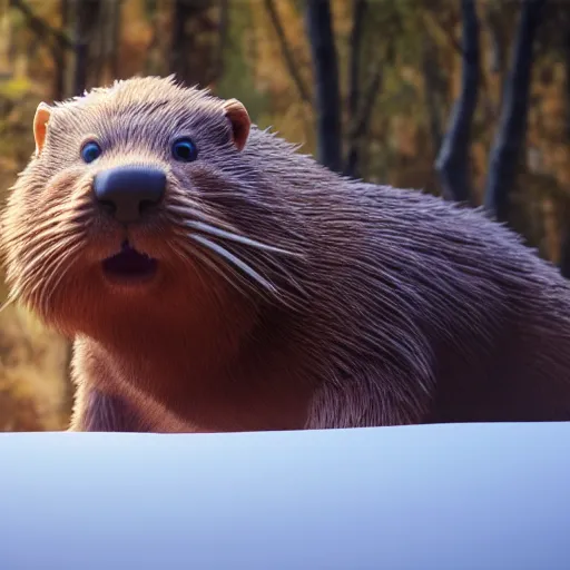 Image similar to hyperrealistic dslr film still of justin bieber disguised as a beaver, brown fur, stunning 8 k octane comprehensive 3 d render, inspired by istvan sandorfi & greg rutkowski & unreal engine, perfect symmetry, dim volumetric cinematic lighting, extremely hyper - detailed, incredibly real lifelike attributes & flesh texture, intricate, masterpiece, artstation, stunning