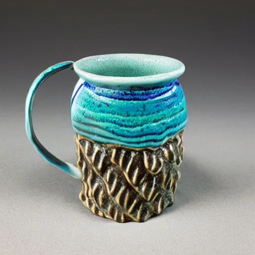 Image similar to a ceramic mermaid mug