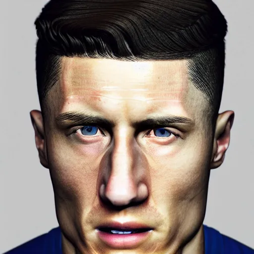 Image similar to hyperrealistic robert lewandowski, by istvan sandorfi & thomas eakes & xiang duan, perfect facial symmetry, dim volumetric cinematic lighting, photorealistic, 8 k octane comprehensive render, post - processing, extremely hyper - detailed, intricate, lifelike texture, epic composition, masterpiece, identical to real robert lewandowski, stunning,