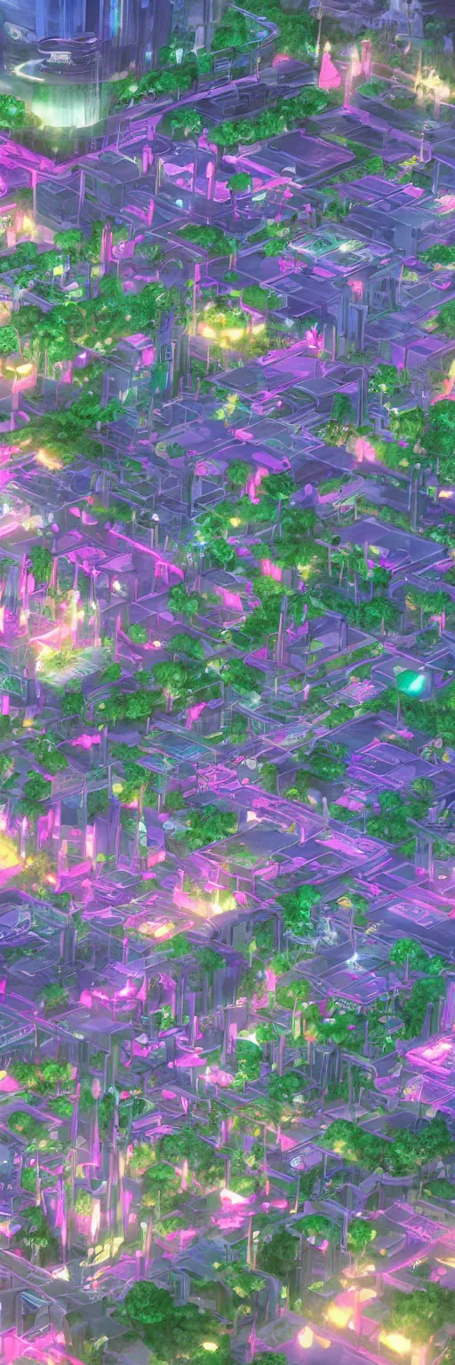 Image similar to a beautiful drawing of small section of a future funk space city, unreal engine