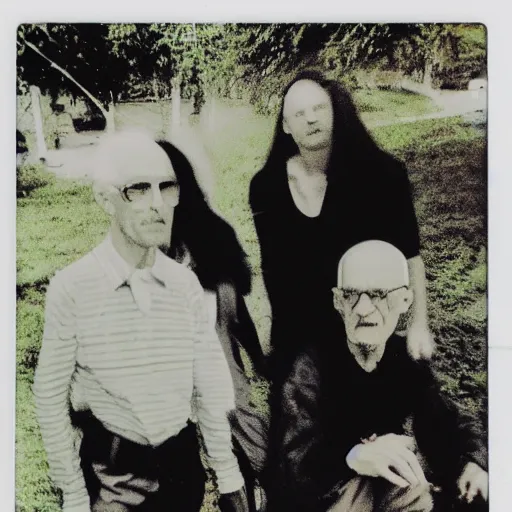 Image similar to found polaroid photo of trash humpers