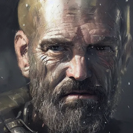 Prompt: Portrait of captain price in medieval armor, detailed face, fantasy, highly detailed, cinematic lighting, digital art painting by greg rutkowski