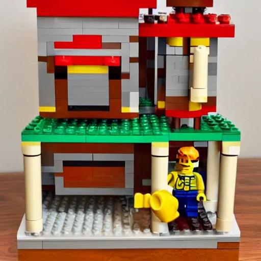 Image similar to lego mario peach's castle set