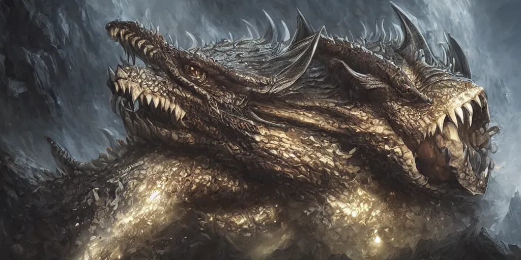 Image similar to dragon,epic,cinematic, fantasy art, concept art, photorealistic, highly detailed,