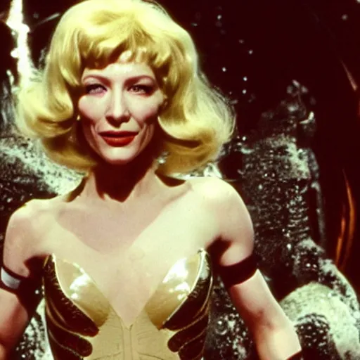 Image similar to cate blanchett as barbarella (1968)