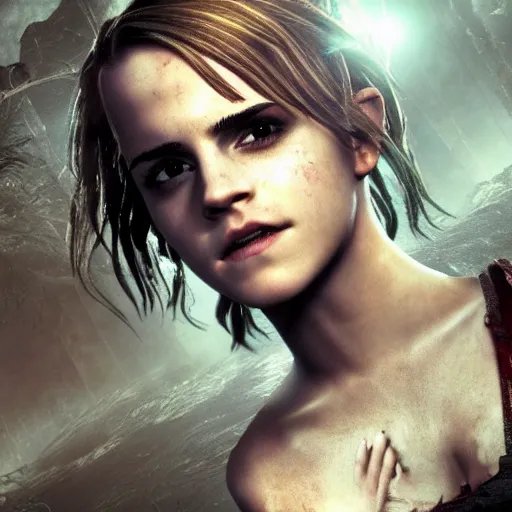 Image similar to screenshot of Emma Watson in Amnesia The Dark Descent