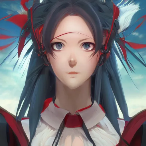 Image similar to An anime portrait of Elly from Xenogears, by Stanley Artgerm Lau, WLOP, Rossdraws, James Jean, Andrei Riabovitchev, Marc Simonetti, and Sakimichan, tranding on artstation