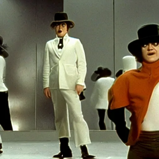 Prompt: a clockwork orange