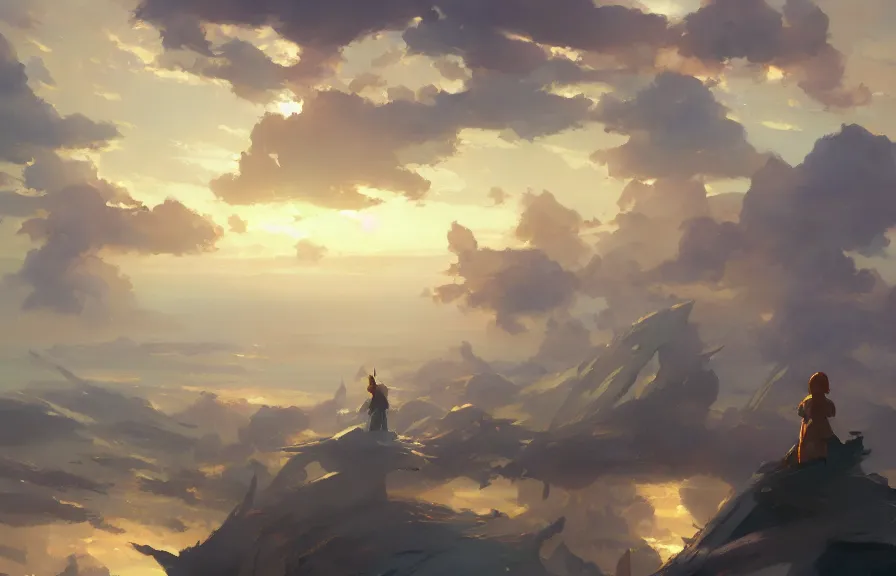 Image similar to greg manchess concept art of the sky fish dimension, key visual, ambient lighting, highly detailed, digital painting, artstation, concept art, sharp focus, by makoto shinkai and akihiko yoshida and hidari and wlop and greg rutkowski