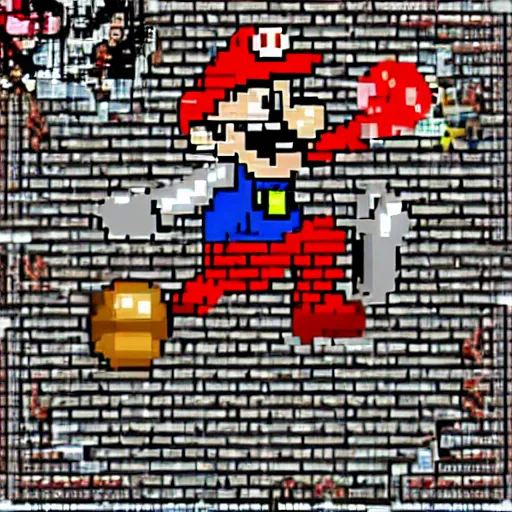 Image similar to mario retro style