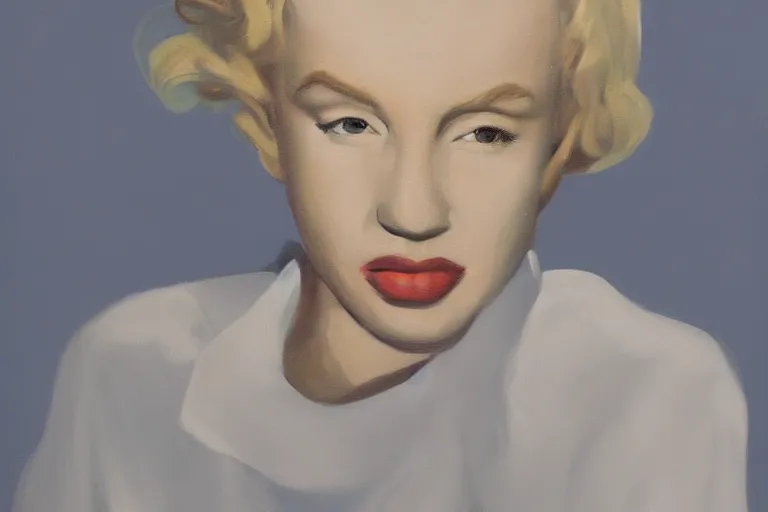 Image similar to portrait of merlyn monroe artwork by tim eitel