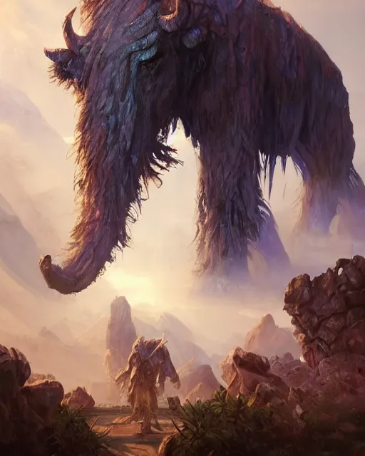 giant muscular yeti monster with glowing yellow eyes, Stable Diffusion