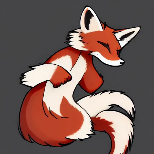 Image similar to an anthropomorphic fox, fursona!!!! trending on furaffinity, by kawacy, trending on artstation