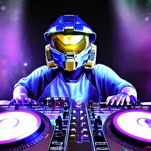 Image similar to halo on the dj decks