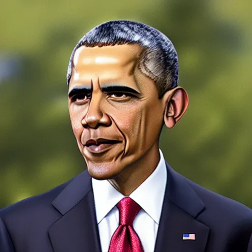 Prompt: Obama as an Anime character