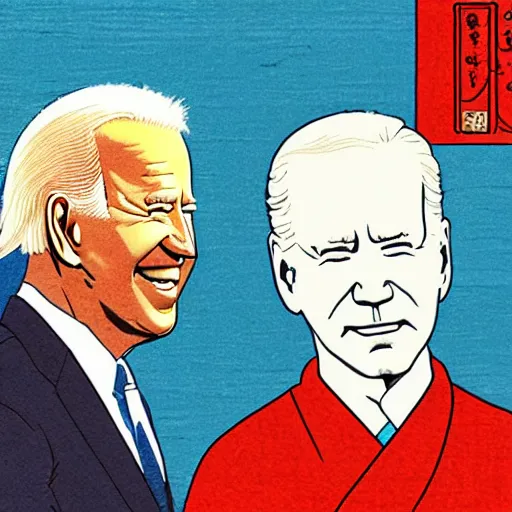 Prompt: Joe Biden, ukiyo-e
