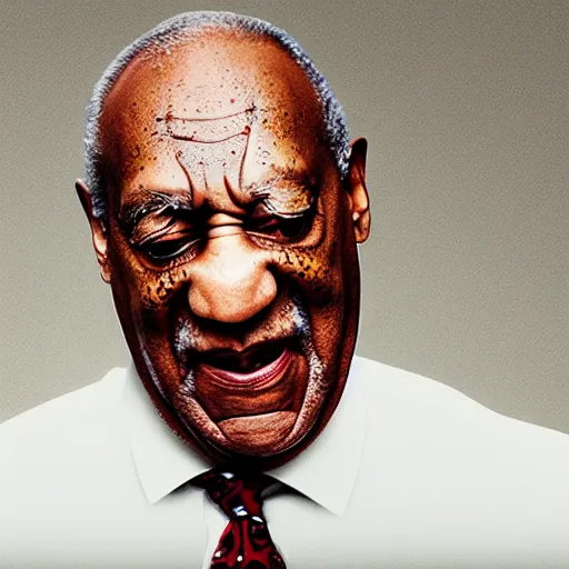 Image similar to hyperrealism morphing bill cosby into a big bug realistic 8 k