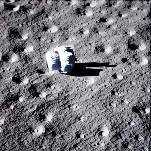 Prompt: Apollo astronaught walks along the Moon\'s surface with the Earth clearly visible in the sky.