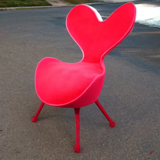 Image similar to a uterus shaped chair