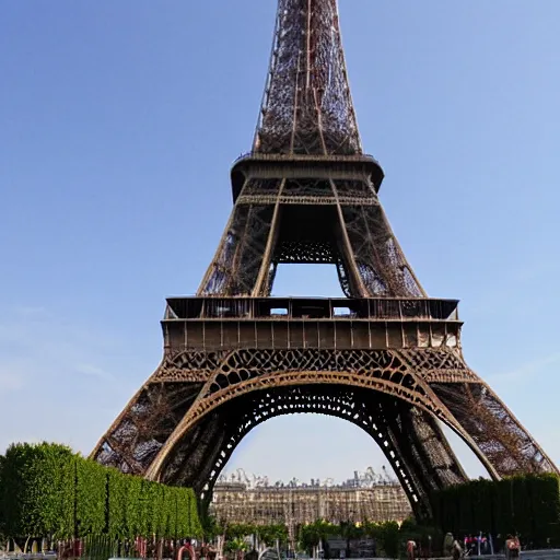 Image similar to broken eiffel tower