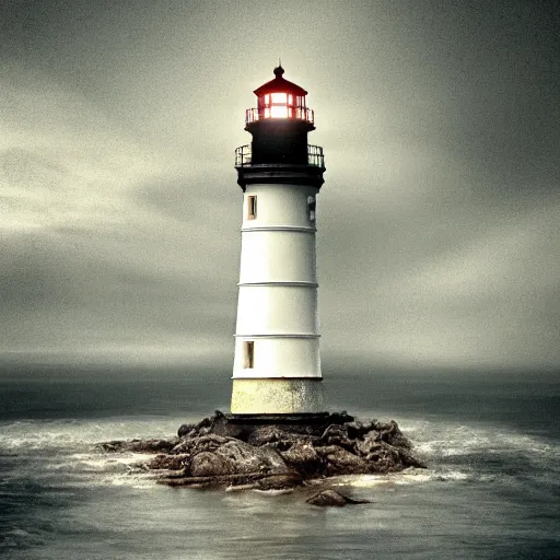 Image similar to a beautiful view of silent hill lighthouse, ultra detailed