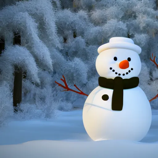 Image similar to Frosty the snowman, RTX, cinematic, 8k, hyper realistic