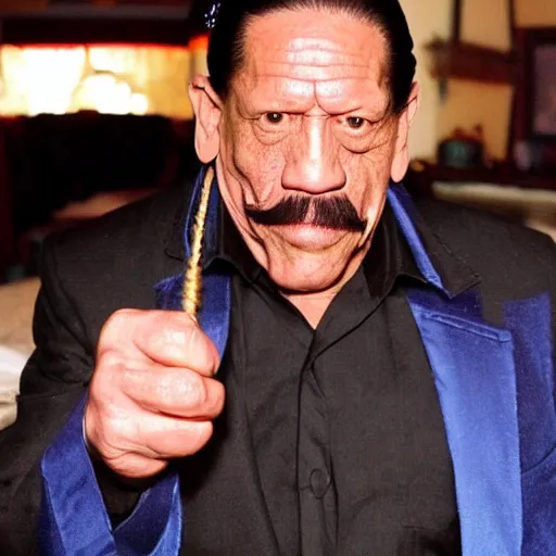Prompt: danny trejo cosplaying as Cinderella