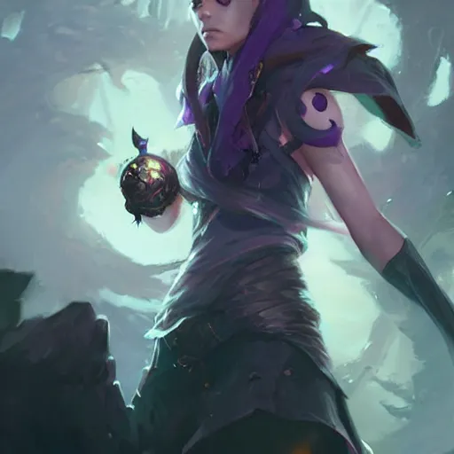 Image similar to violet dark eye magic spell, fantasy game art by greg rutkowski, fantasy rpg, league of legends