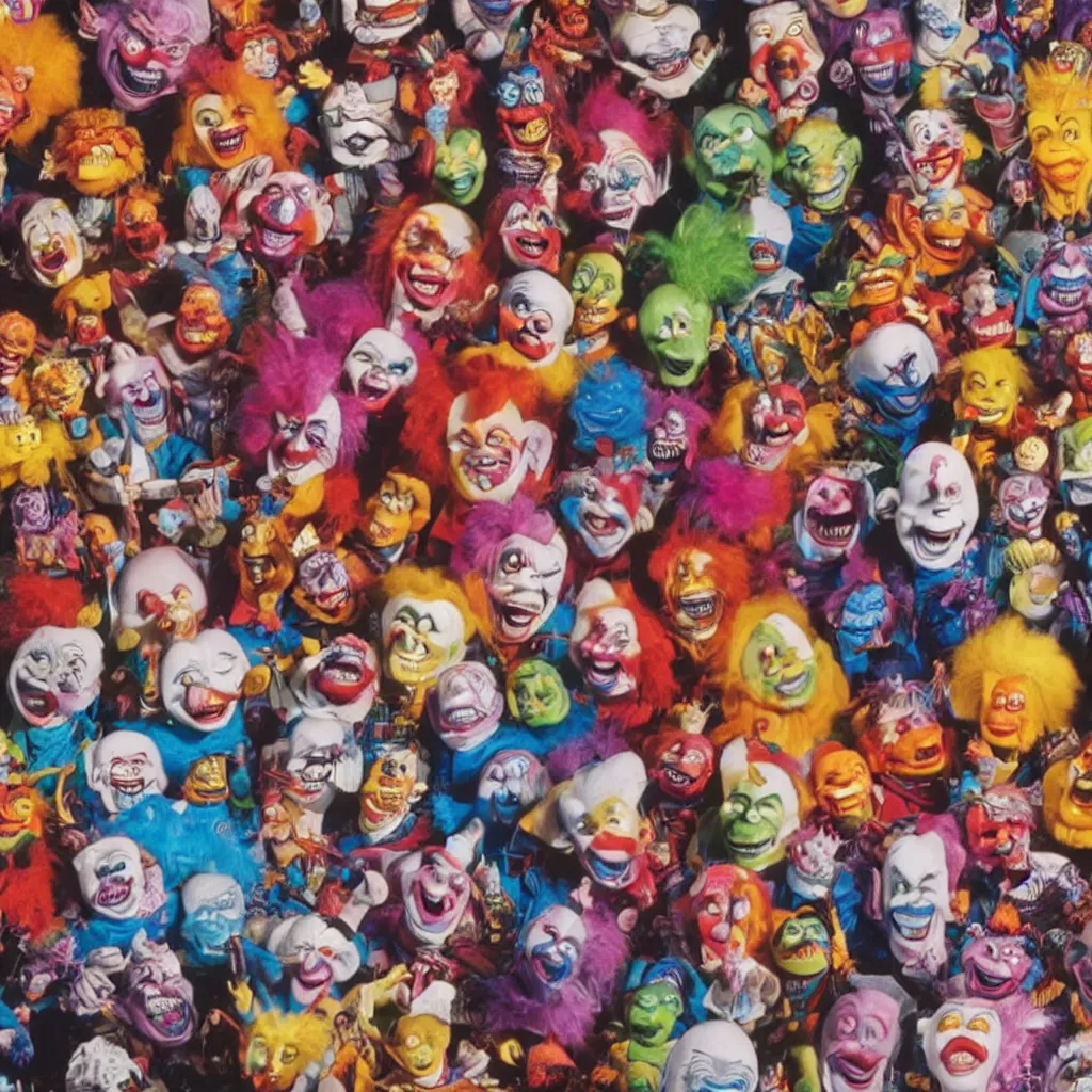 Image similar to killer klowns from outer space