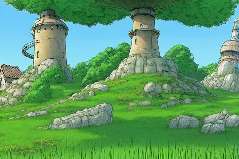 Image similar to ultra hd Gotland Fårö landskap studio ghibli