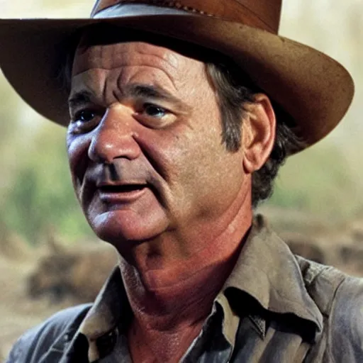 Prompt: bill murray as indiana jones