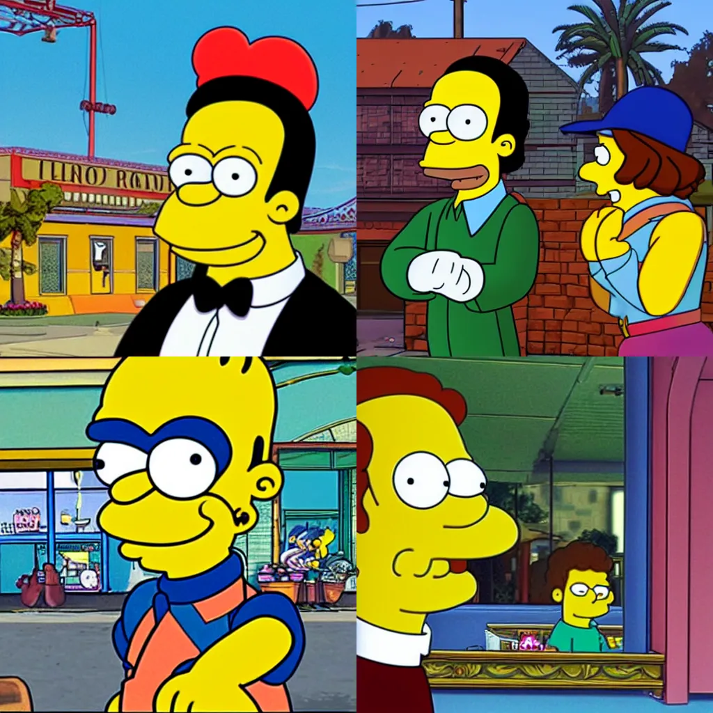 Prompt: Otto from The Simpsons in GTA 6, cover art by Walt Disney, , no text, not good