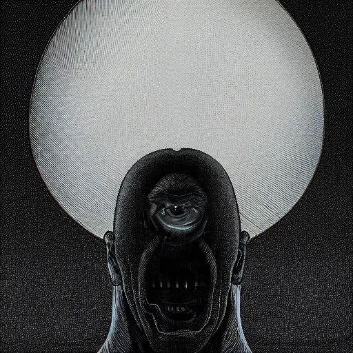 Prompt: A Black background portrait of a man with an exploding head by Zdzisław Beksiński and Simon Stålenhag,In style of Japanese comics.digital illustration,Ray tracing,hyper detailed,sharp focus,4k