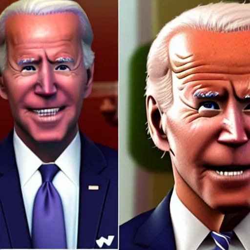 Prompt: joe biden fortnite skin