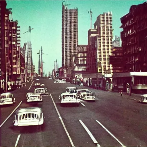 Image similar to “ large art deco city from the 1 9 5 0 s ”