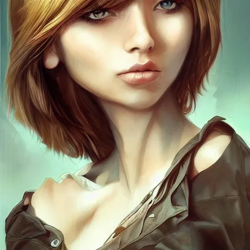 Image similar to Artwork by Artgerm.