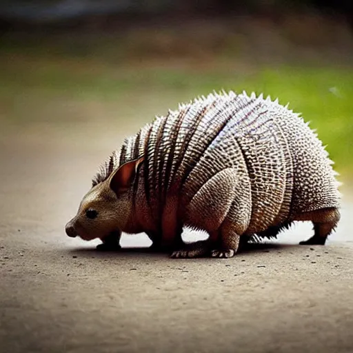 Image similar to an armadillo - cat - cat - car - cat - hybrid, animal photography