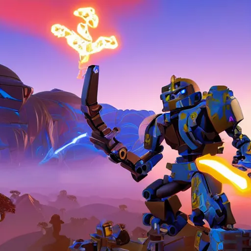 Image similar to bionicle in fortnite