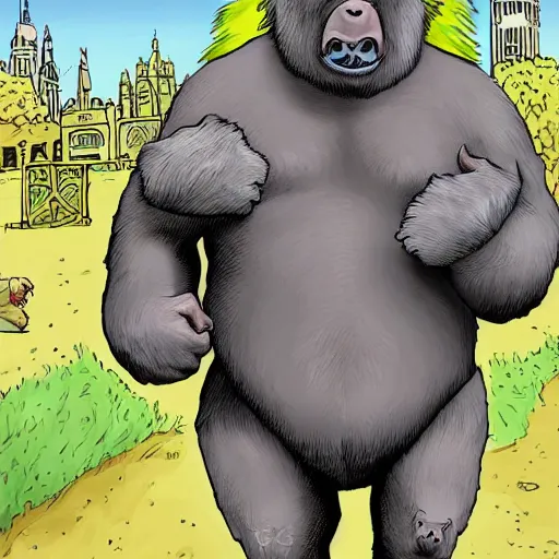 Image similar to boris johnson as manbearpig